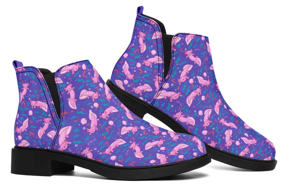 Cartoon Axolotl Neat Vibe Boots