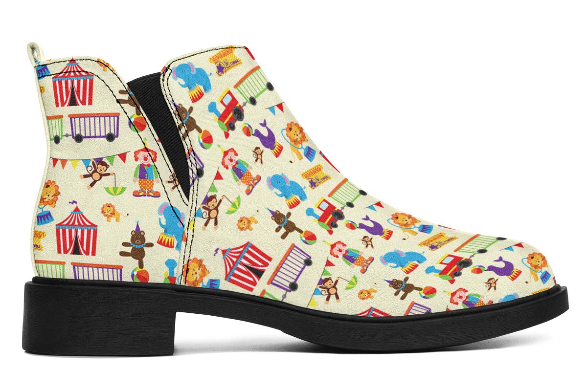 Circus Pattern Neat Vibe Boots