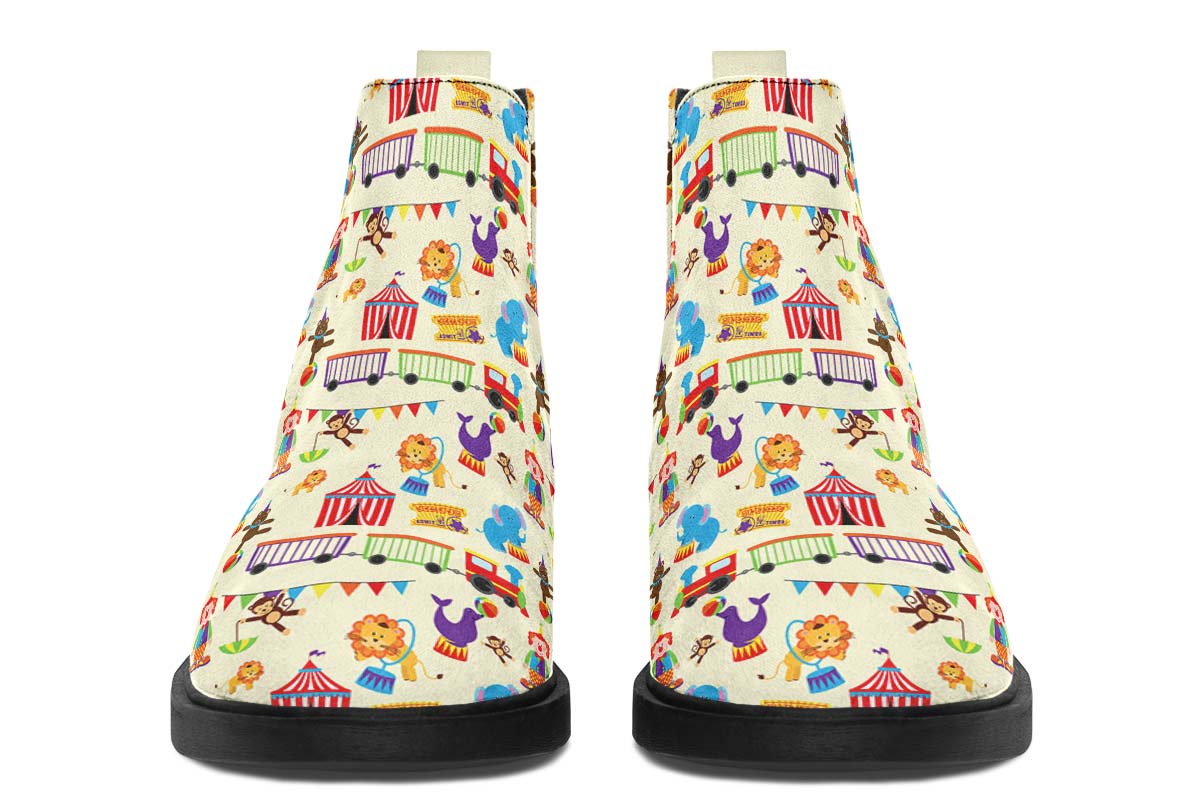 Circus Pattern Neat Vibe Boots