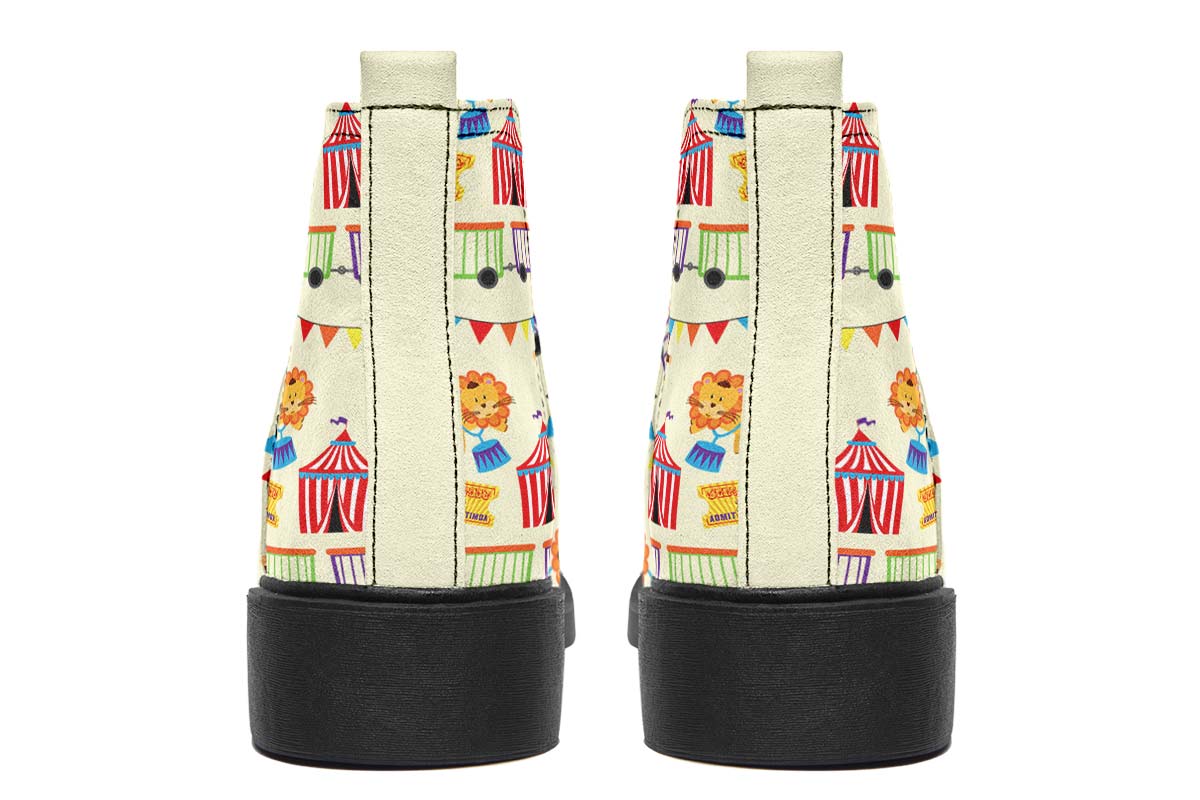 Circus Pattern Neat Vibe Boots
