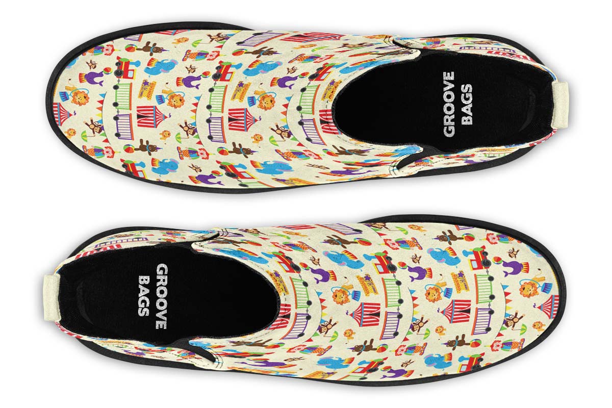 Circus Pattern Neat Vibe Boots