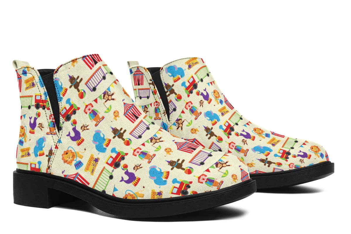 Circus Pattern Neat Vibe Boots