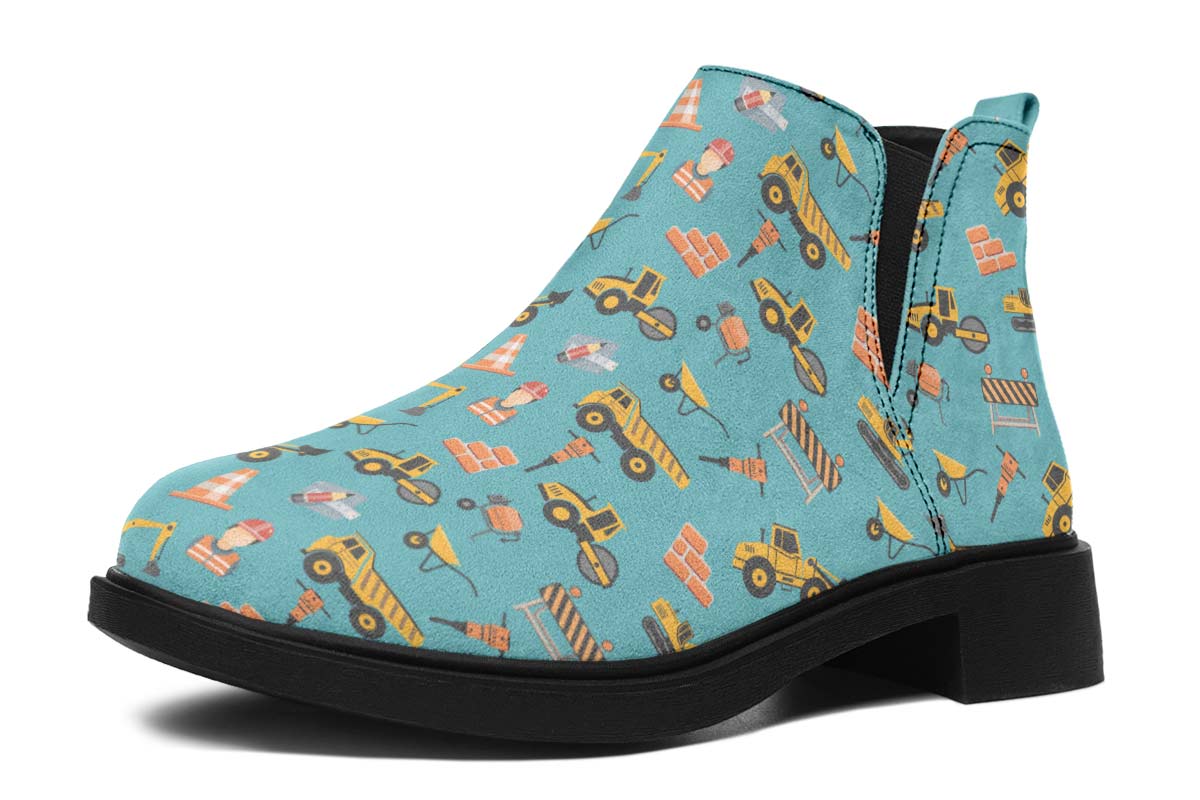 Construction Pattern Neat Vibe Boots