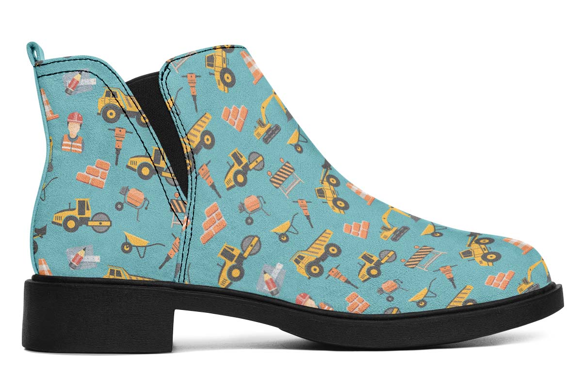 Construction Pattern Neat Vibe Boots