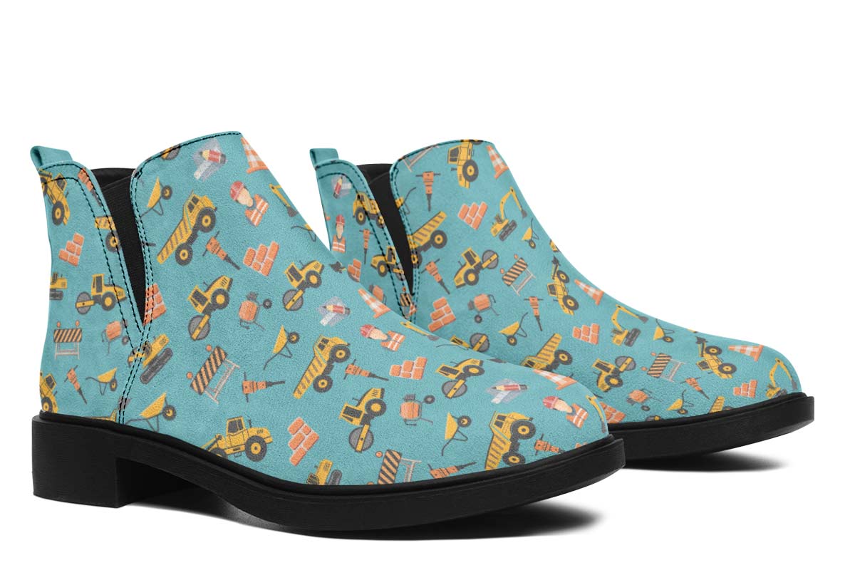 Construction Pattern Neat Vibe Boots