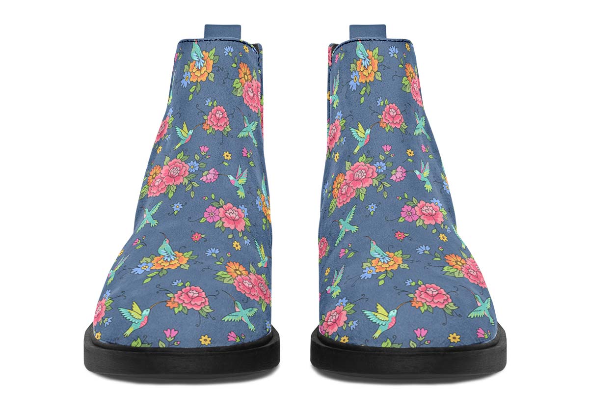 Cute Hummingbirds Pattern Neat Vibe Boots