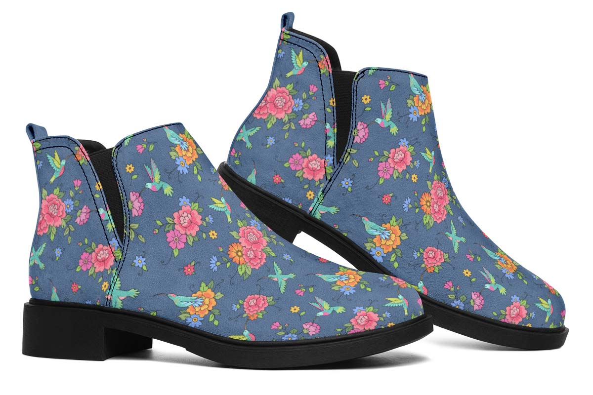 Cute Hummingbirds Pattern Neat Vibe Boots
