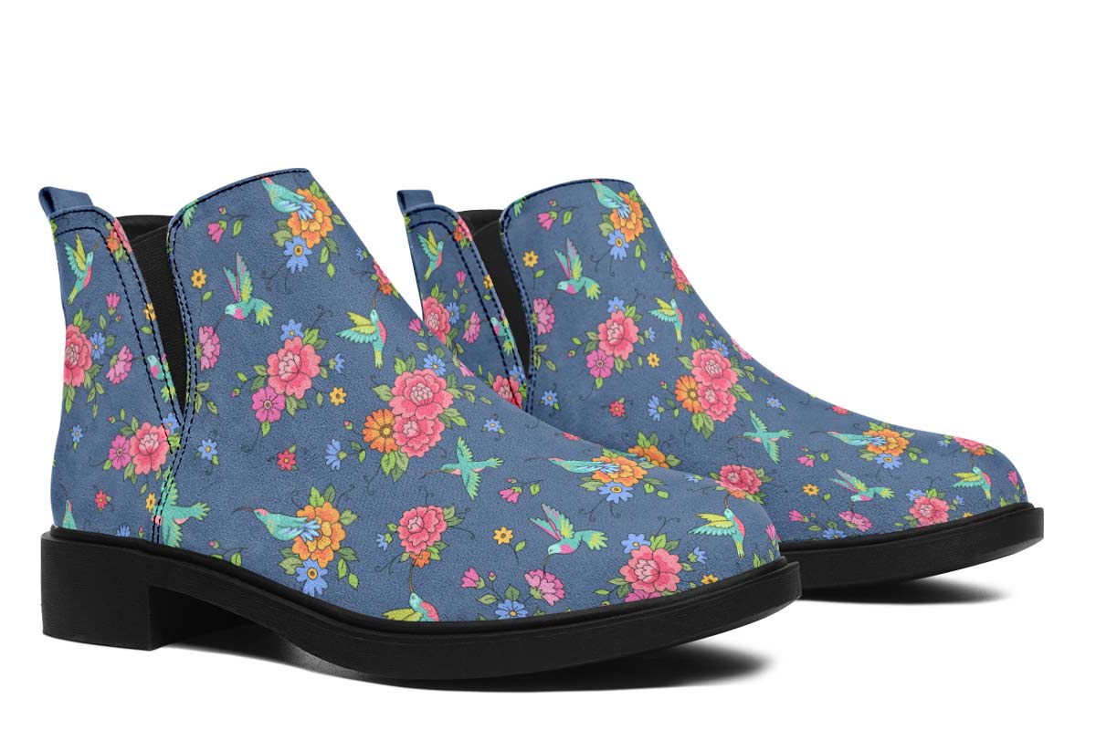 Cute Hummingbirds Pattern Neat Vibe Boots