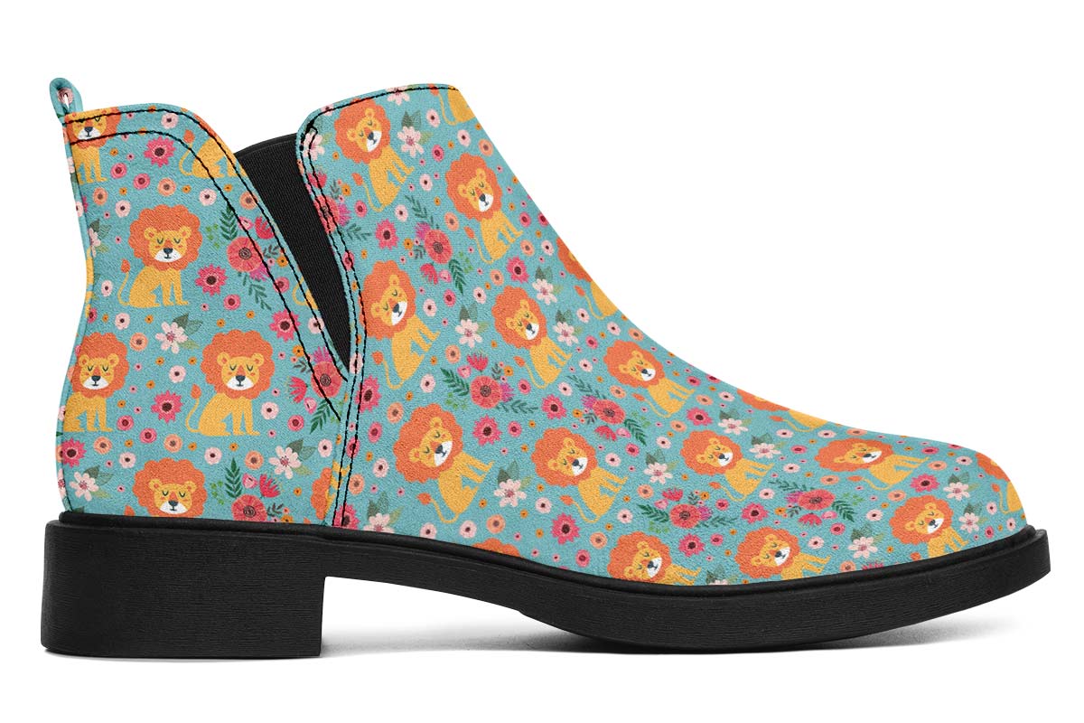 Cute Lion Pattern Neat Vibe Boots