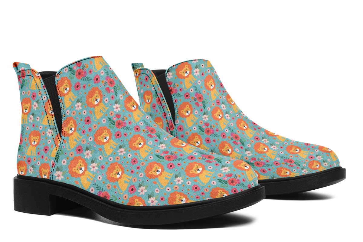 Cute Lion Pattern Neat Vibe Boots