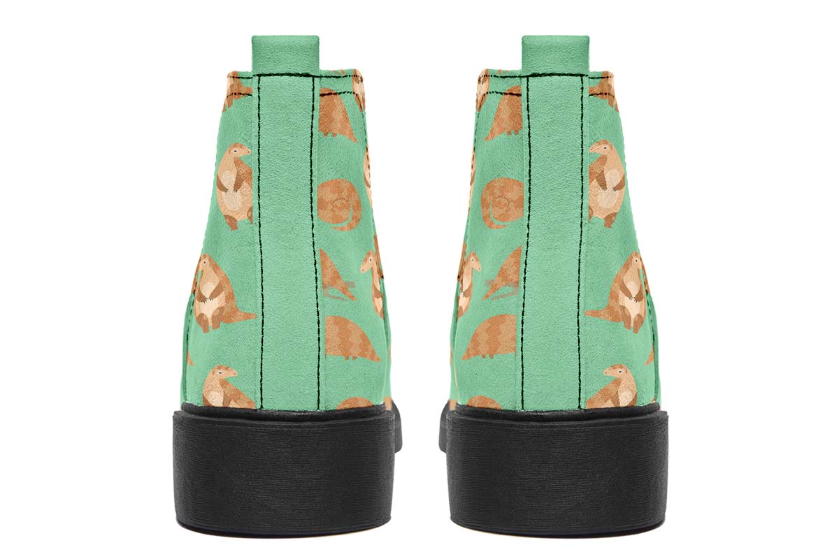 Cute Pangolin Pattern Neat Vibe Boots