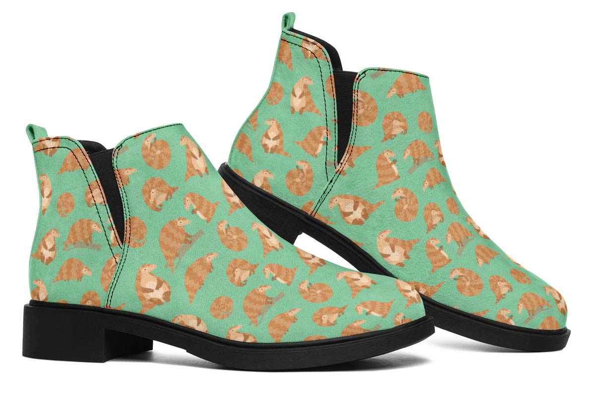 Cute Pangolin Pattern Neat Vibe Boots