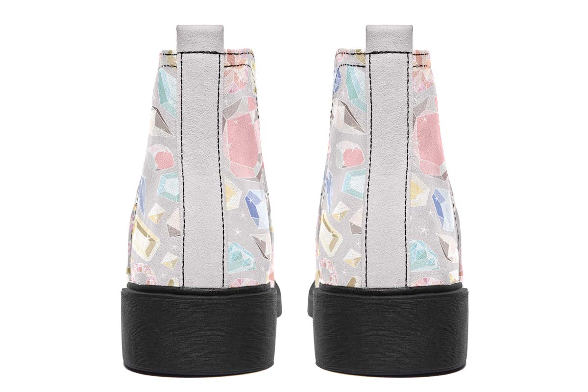 Diamond Pattern Neat Vibe Boots