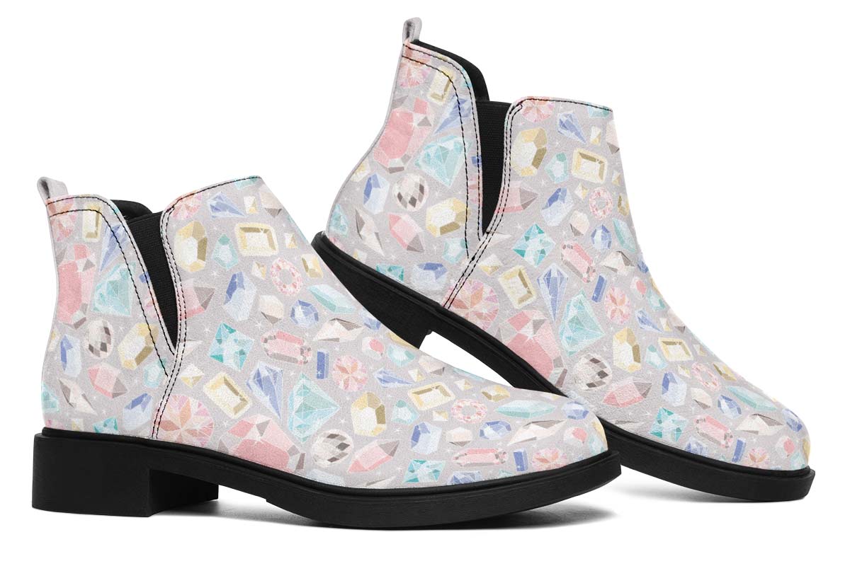 Diamond Pattern Neat Vibe Boots