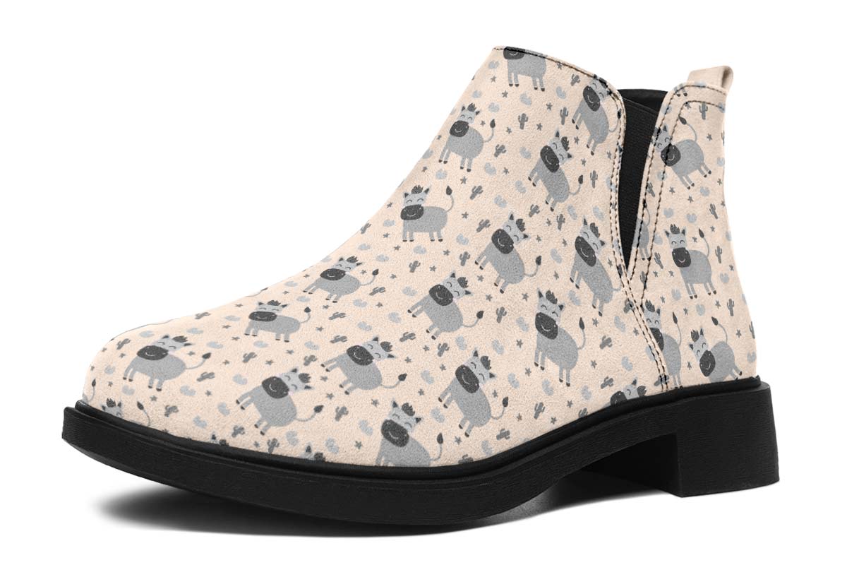 Donkey Pattern Neat Vibe Boots