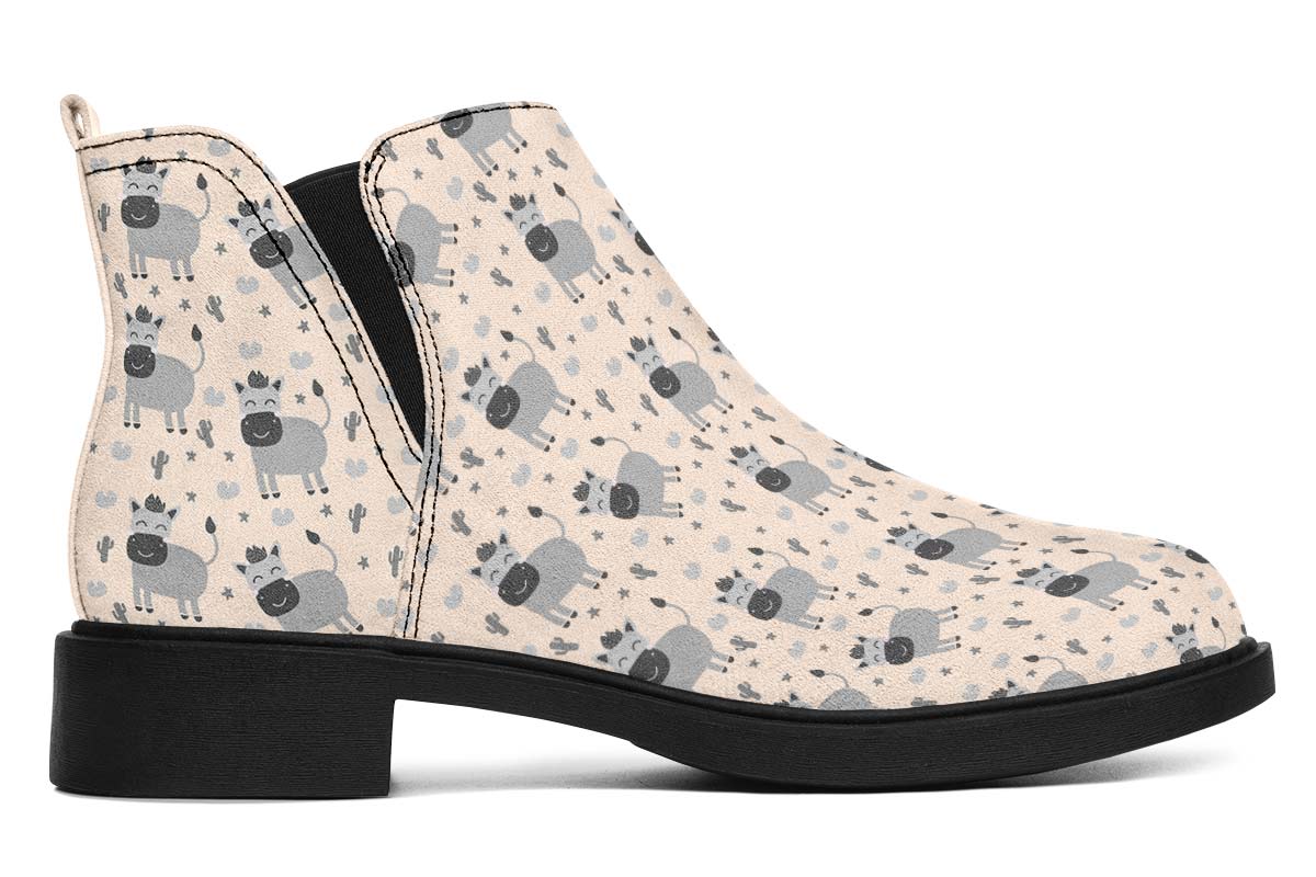 Donkey Pattern Neat Vibe Boots