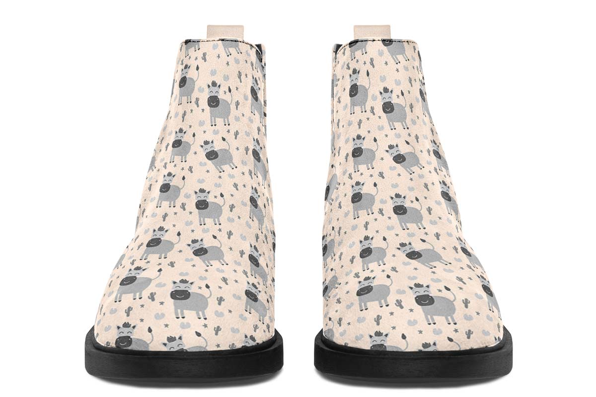 Donkey Pattern Neat Vibe Boots