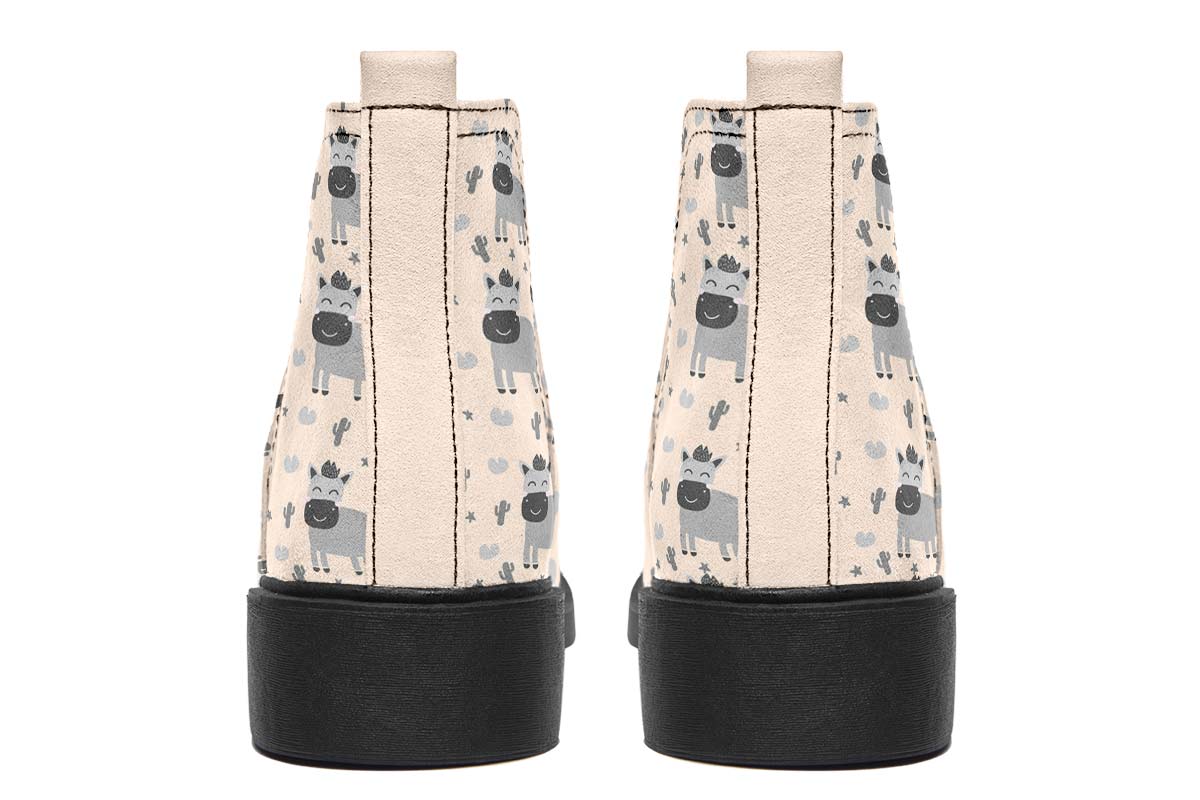 Donkey Pattern Neat Vibe Boots