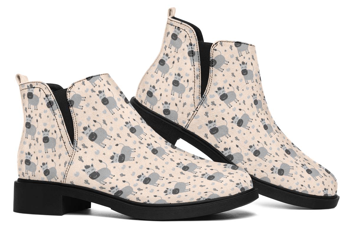 Donkey Pattern Neat Vibe Boots