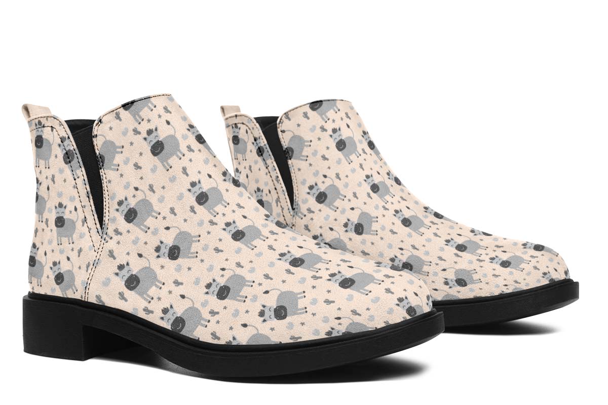 Donkey Pattern Neat Vibe Boots