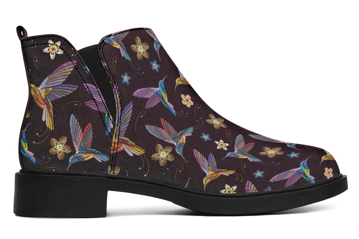 Embroidery Hummingbirds Neat Vibe Boots