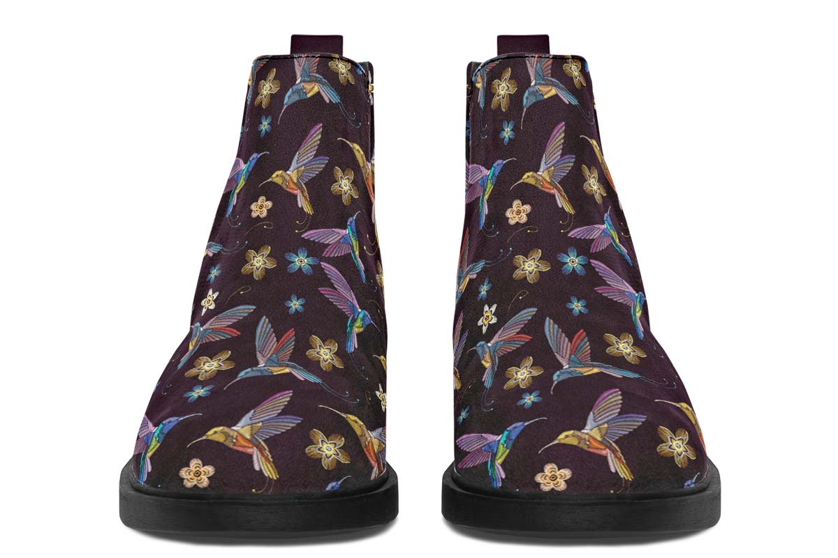 Embroidery Hummingbirds Neat Vibe Boots