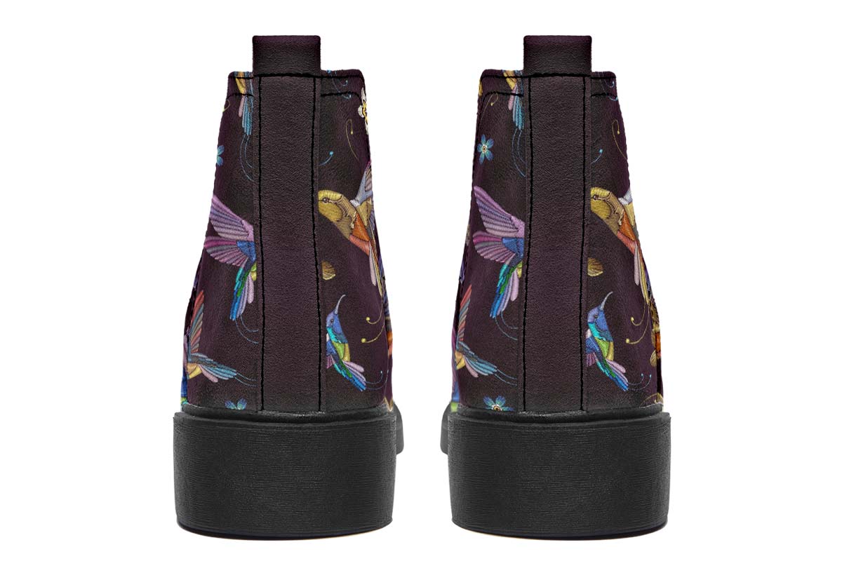 Embroidery Hummingbirds Neat Vibe Boots
