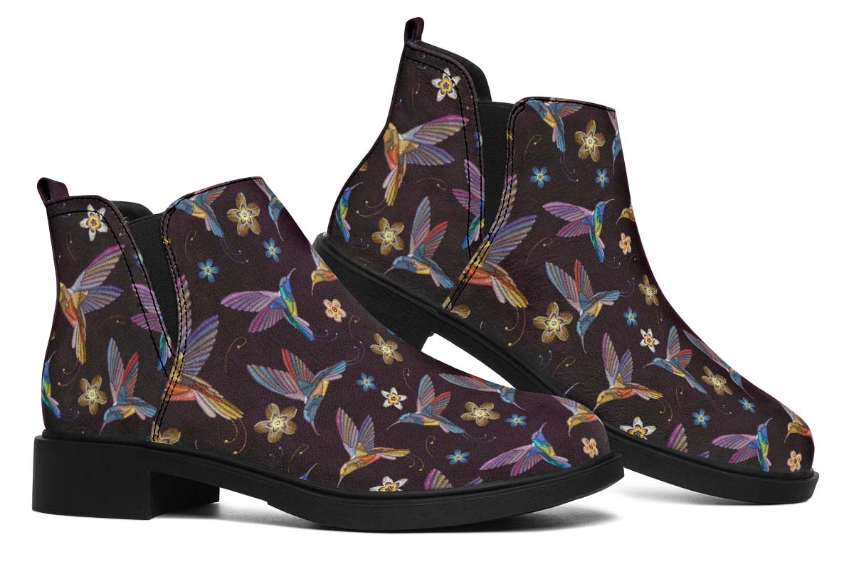 Embroidery Hummingbirds Neat Vibe Boots