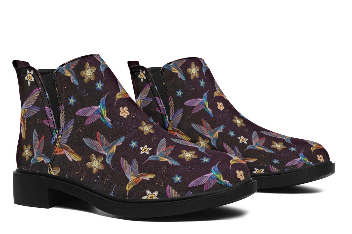 Embroidery Hummingbirds Neat Vibe Boots