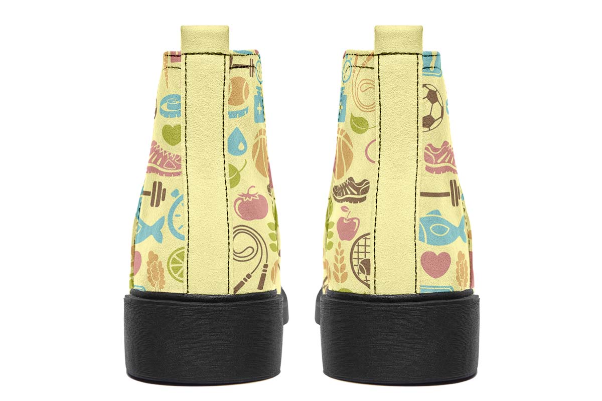 Fitness Training Pattern Neat Vibe Boots