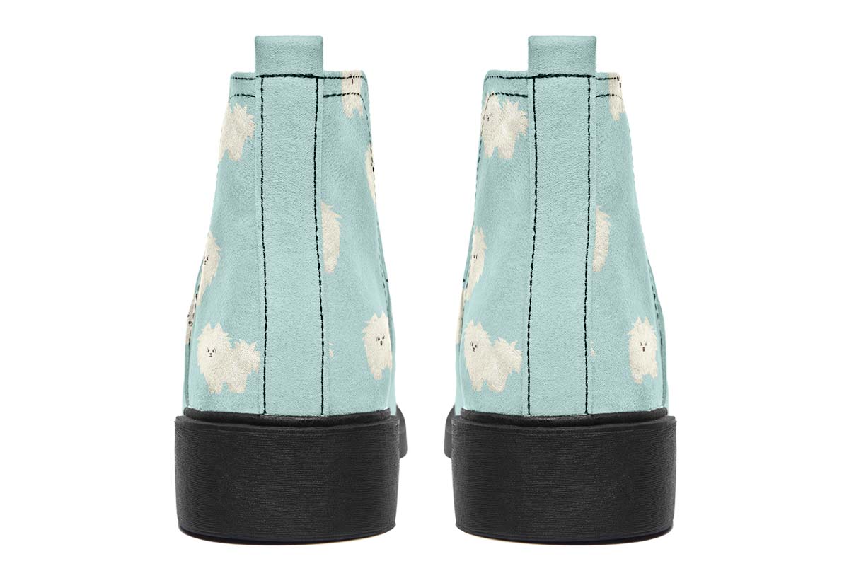 Fluffy American Eskimo Neat Vibe Boots