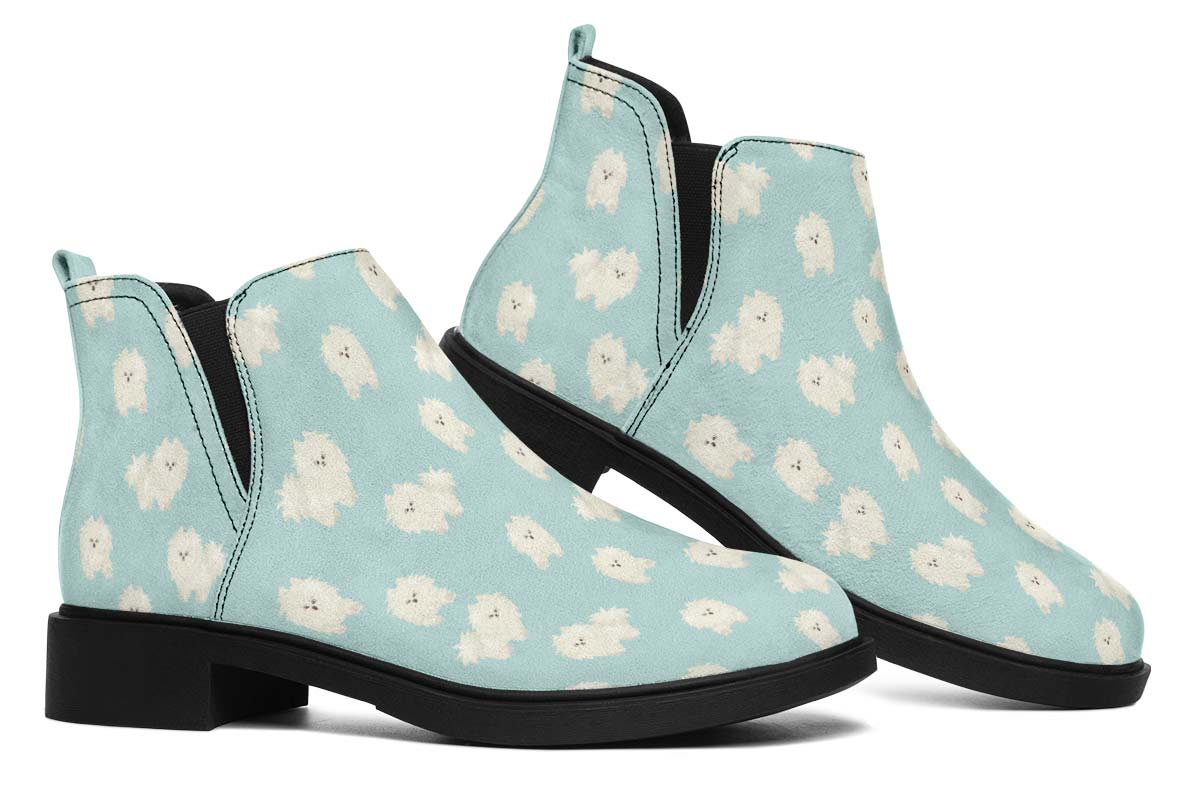Fluffy American Eskimo Neat Vibe Boots