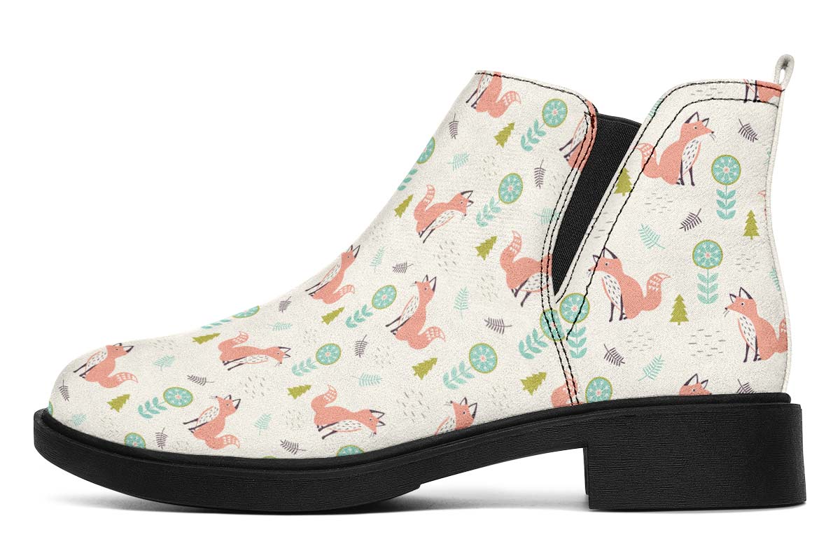 Fox Pattern Neat Vibe Boots