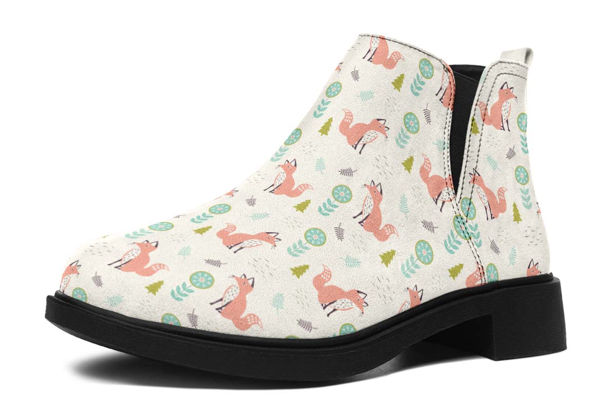 Fox Pattern Neat Vibe Boots