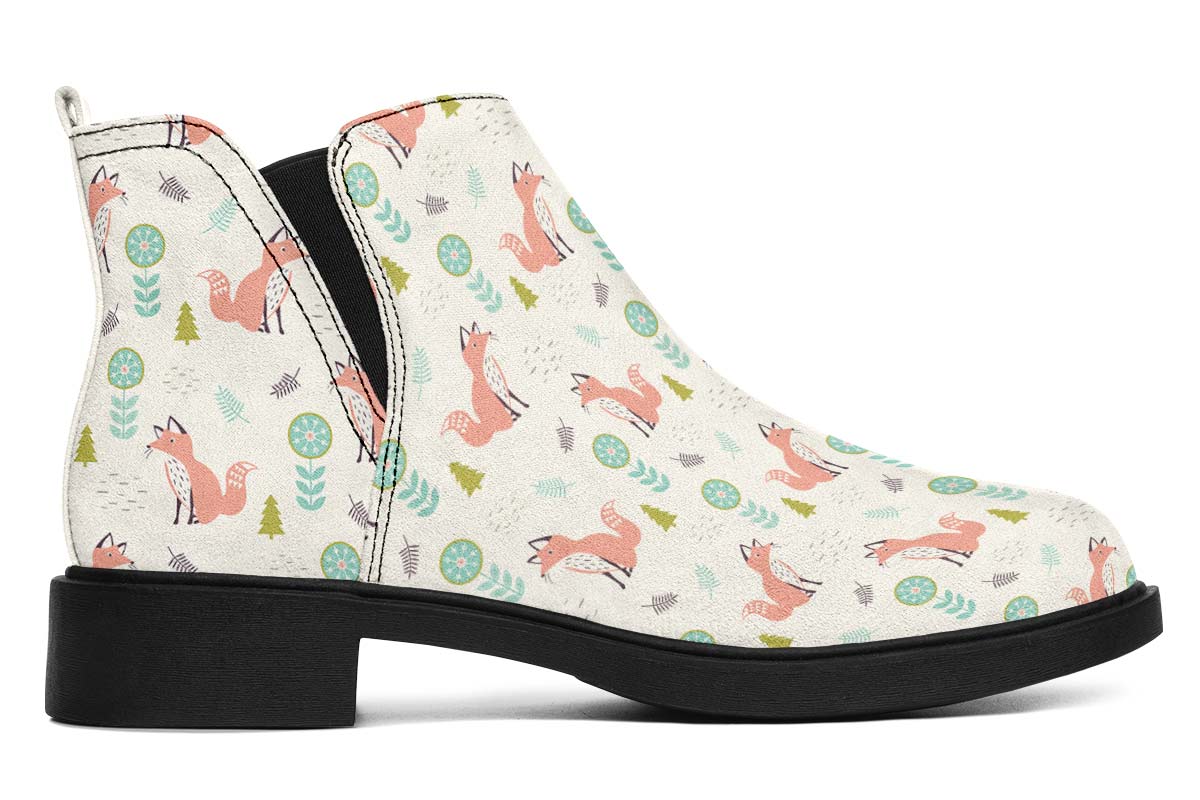 Fox Pattern Neat Vibe Boots