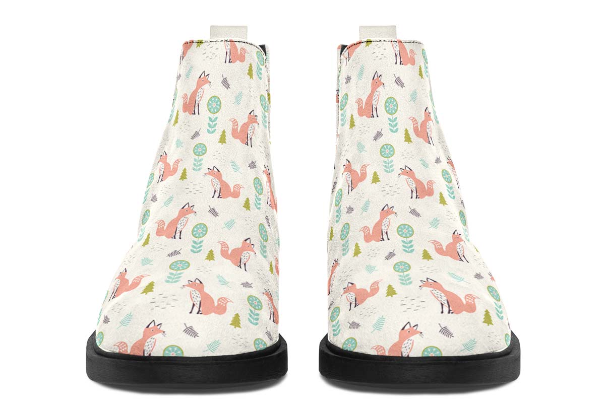Fox Pattern Neat Vibe Boots