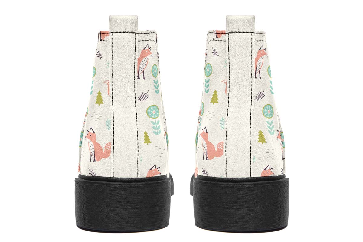 Fox Pattern Neat Vibe Boots