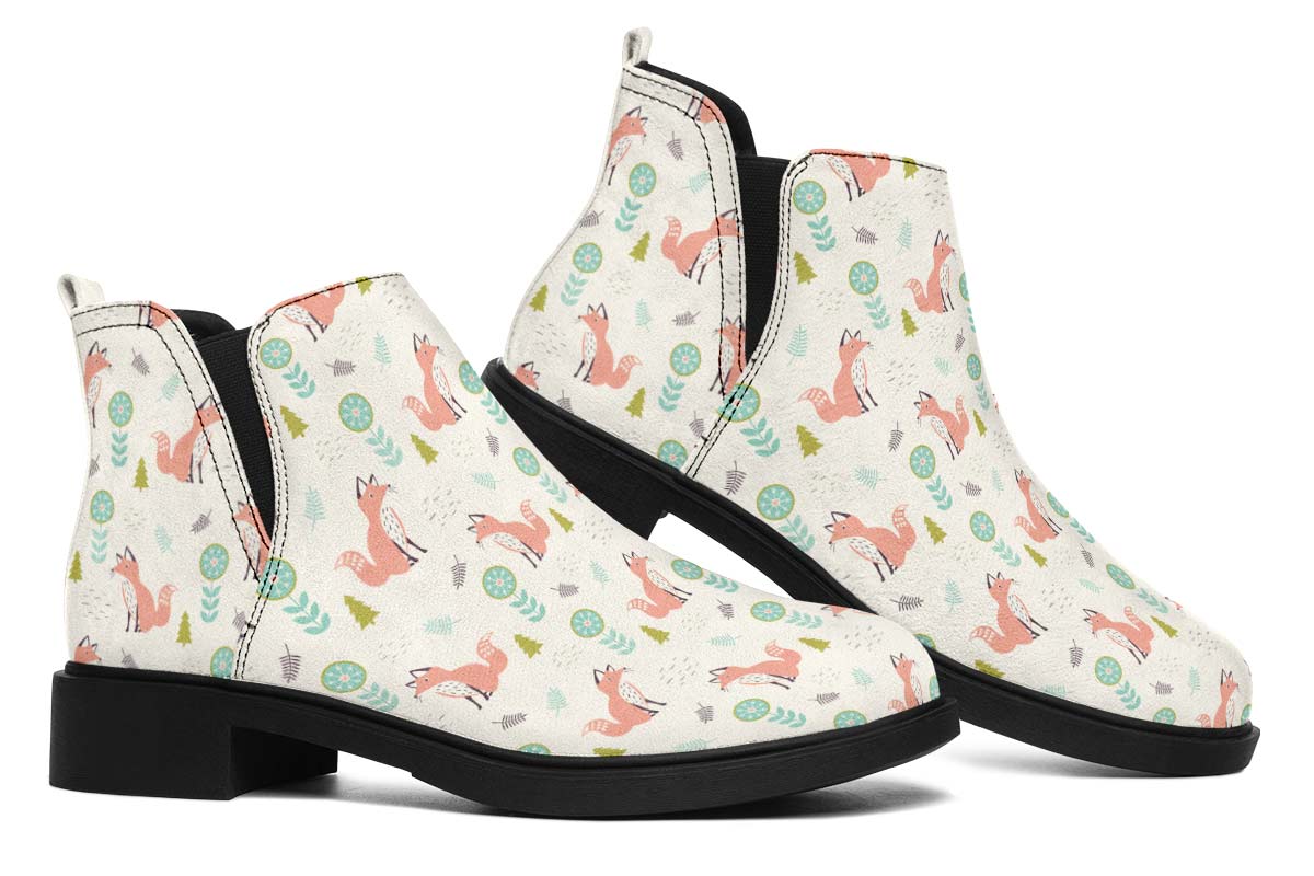 Fox Pattern Neat Vibe Boots