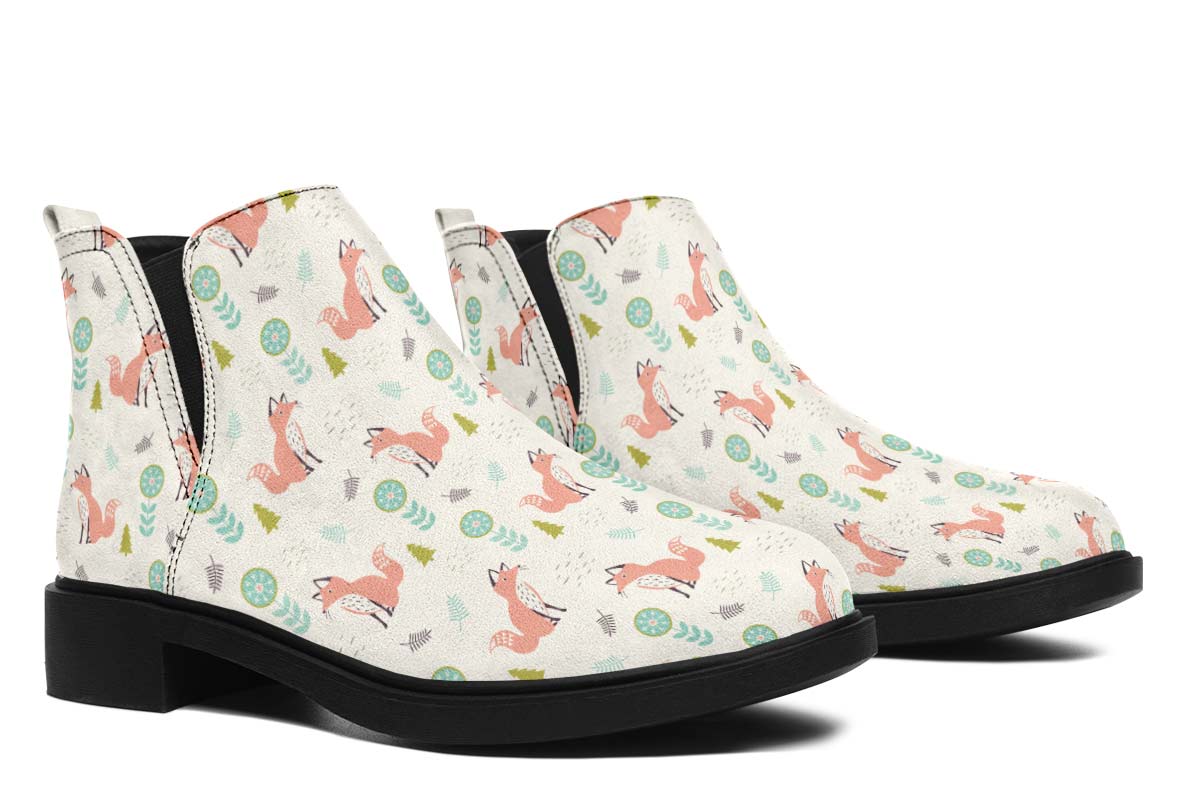 Fox Pattern Neat Vibe Boots