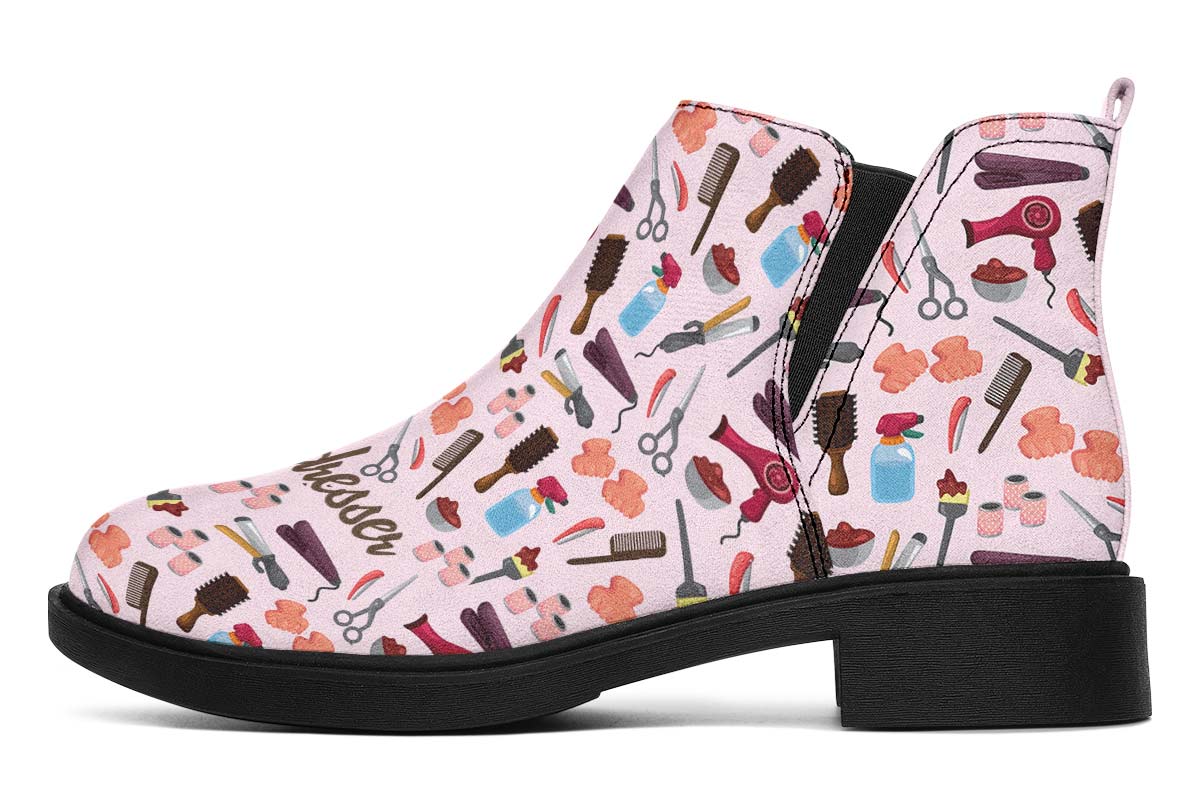 Hairdresser Pattern Neat Vibe Boots