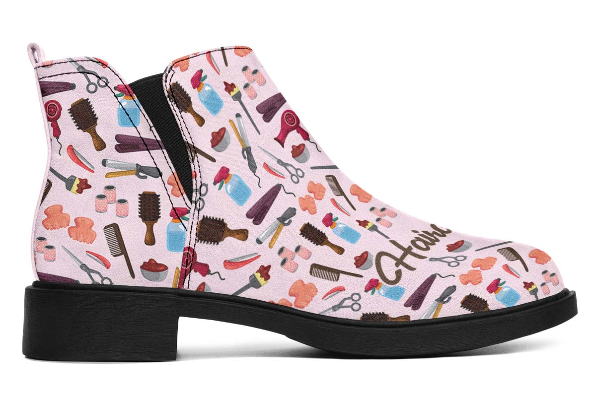 Hairdresser Pattern Neat Vibe Boots