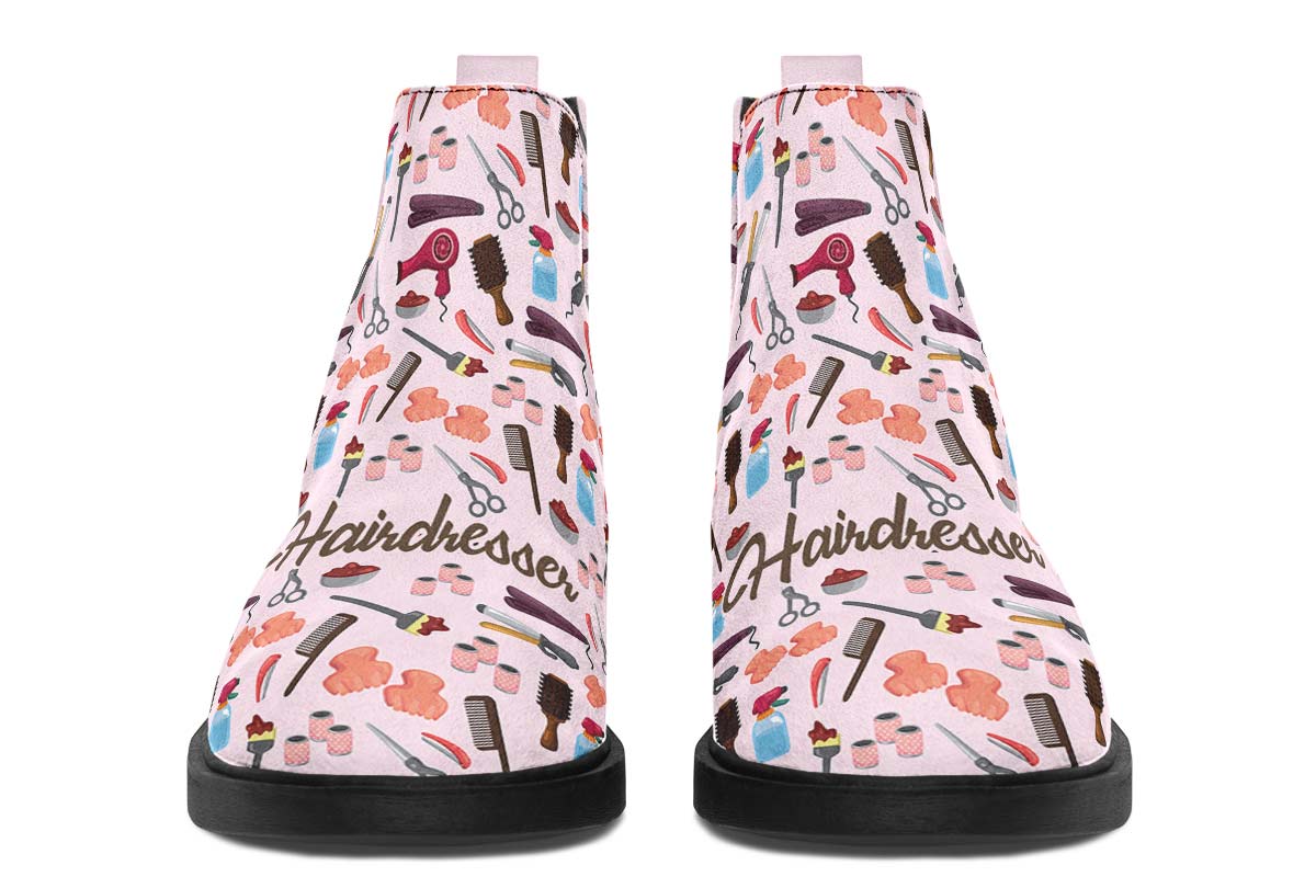 Hairdresser Pattern Neat Vibe Boots