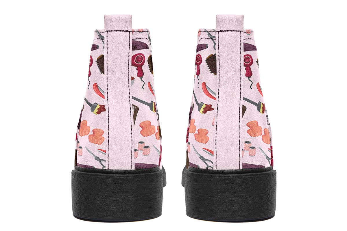 Hairdresser Pattern Neat Vibe Boots