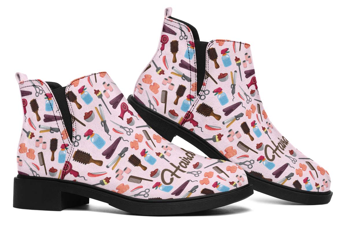 Hairdresser Pattern Neat Vibe Boots