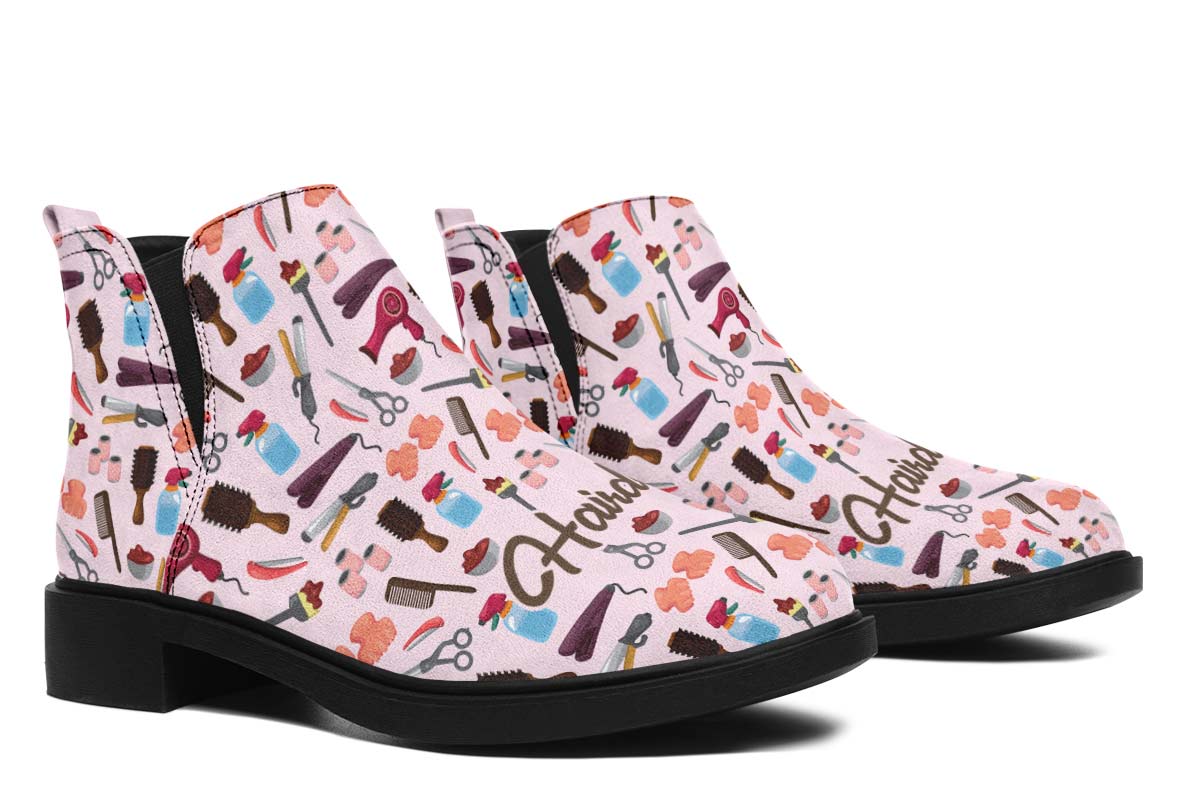 Hairdresser Pattern Neat Vibe Boots
