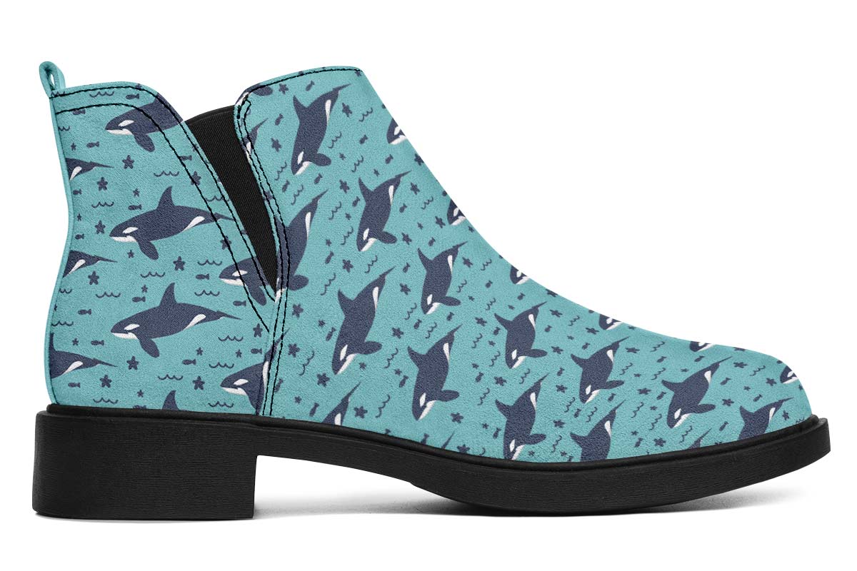 Orca Pattern Neat Vibe Boots