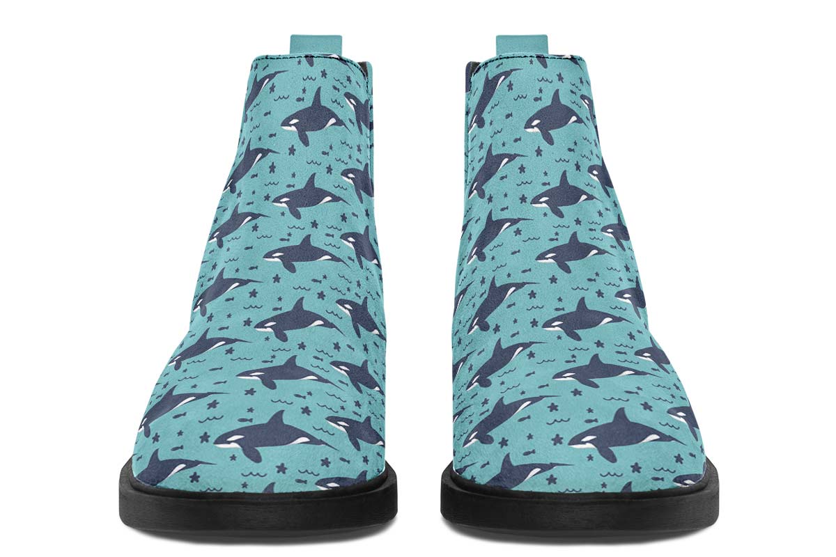 Orca Pattern Neat Vibe Boots