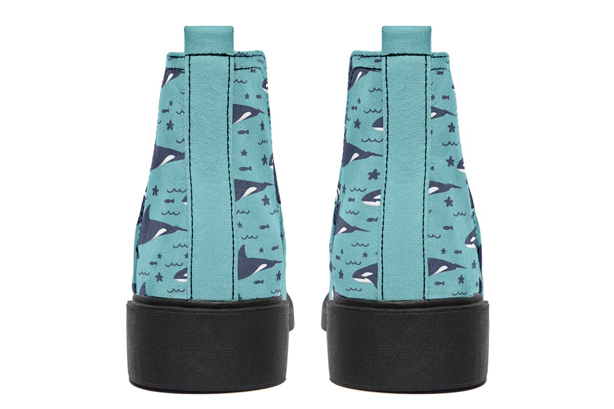 Orca Pattern Neat Vibe Boots