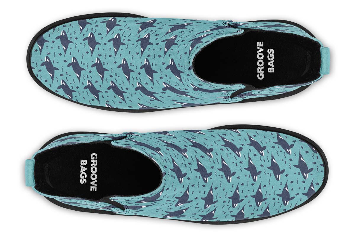 Orca Pattern Neat Vibe Boots