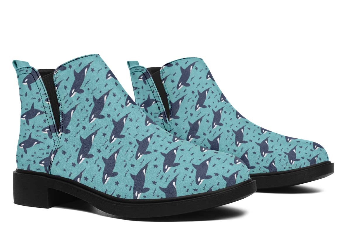 Orca Pattern Neat Vibe Boots
